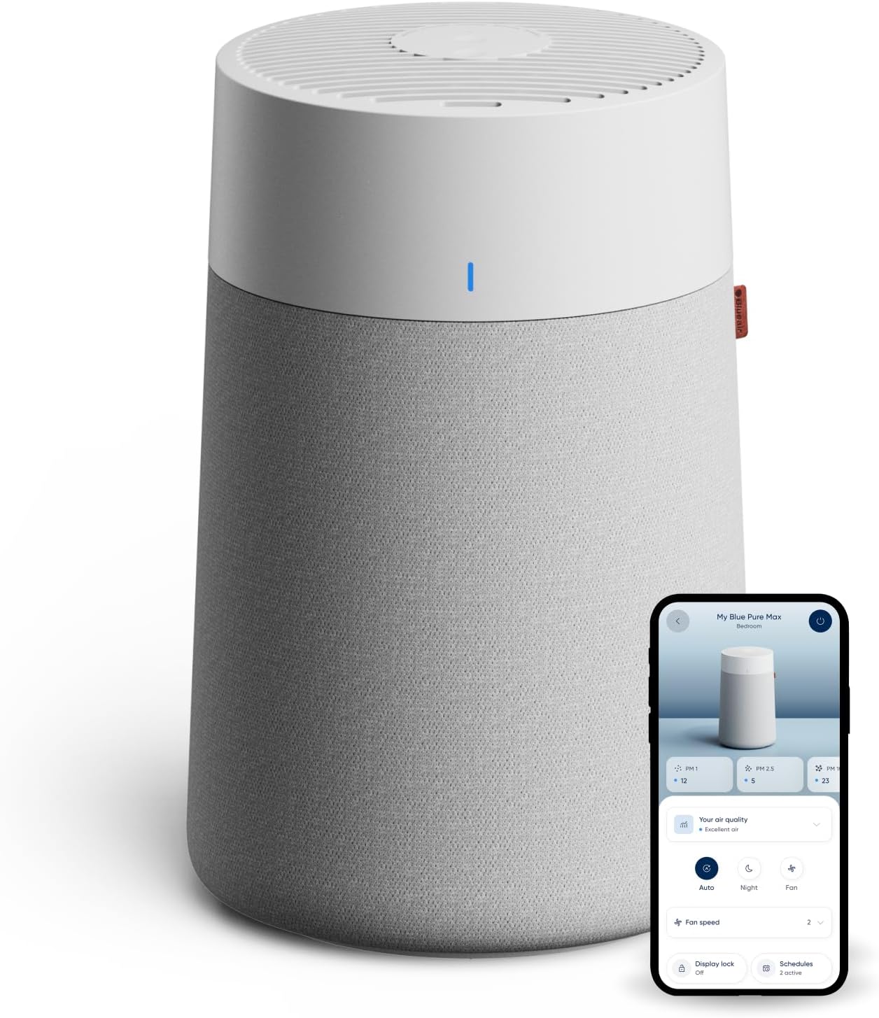 Fotografía técnica oficial de Airzone Aidoo Dispositivo WiFi para Control de Climatización por Conductos Inverter - Vista frontal con fondo neutro