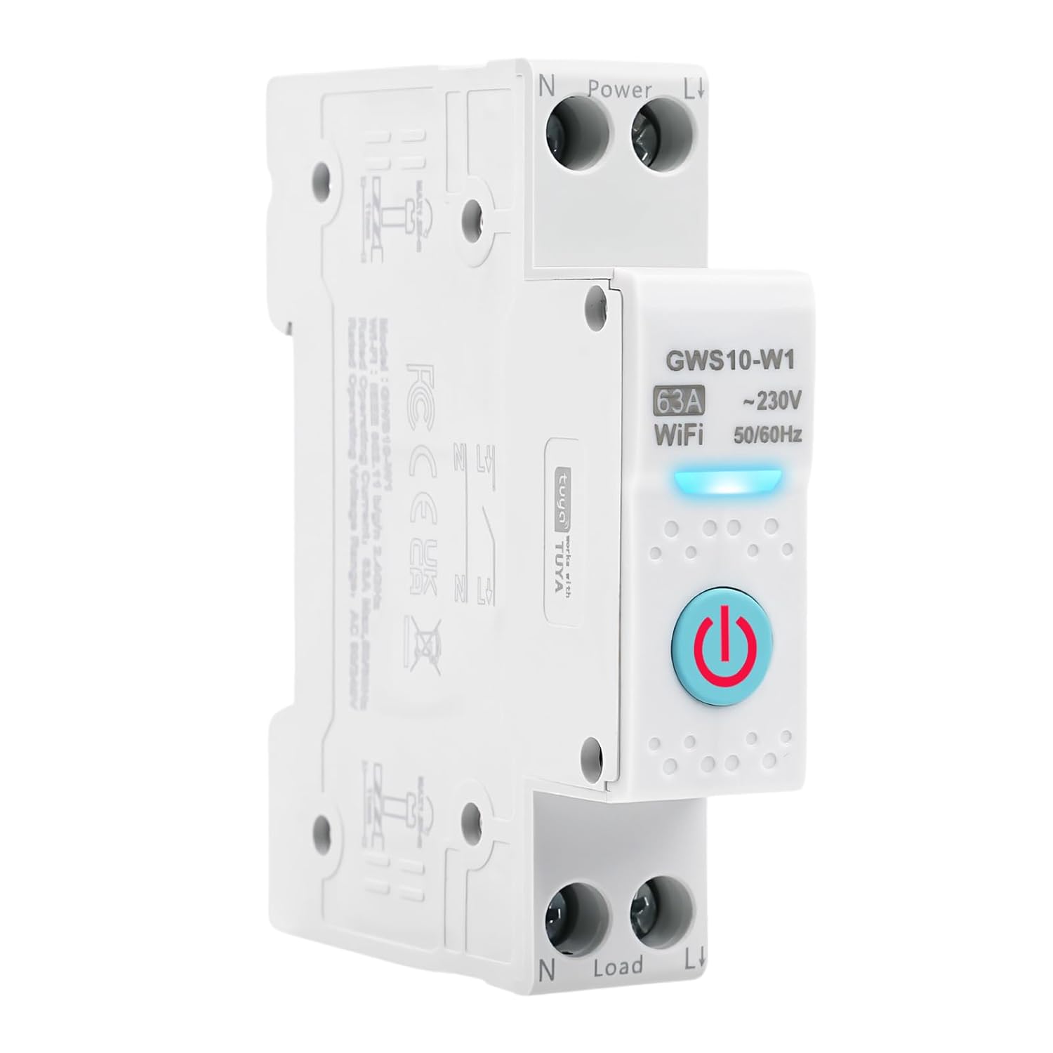 Disyuntor Inteligente WiFi 63A Tuya Carril DIN en Amazon.es