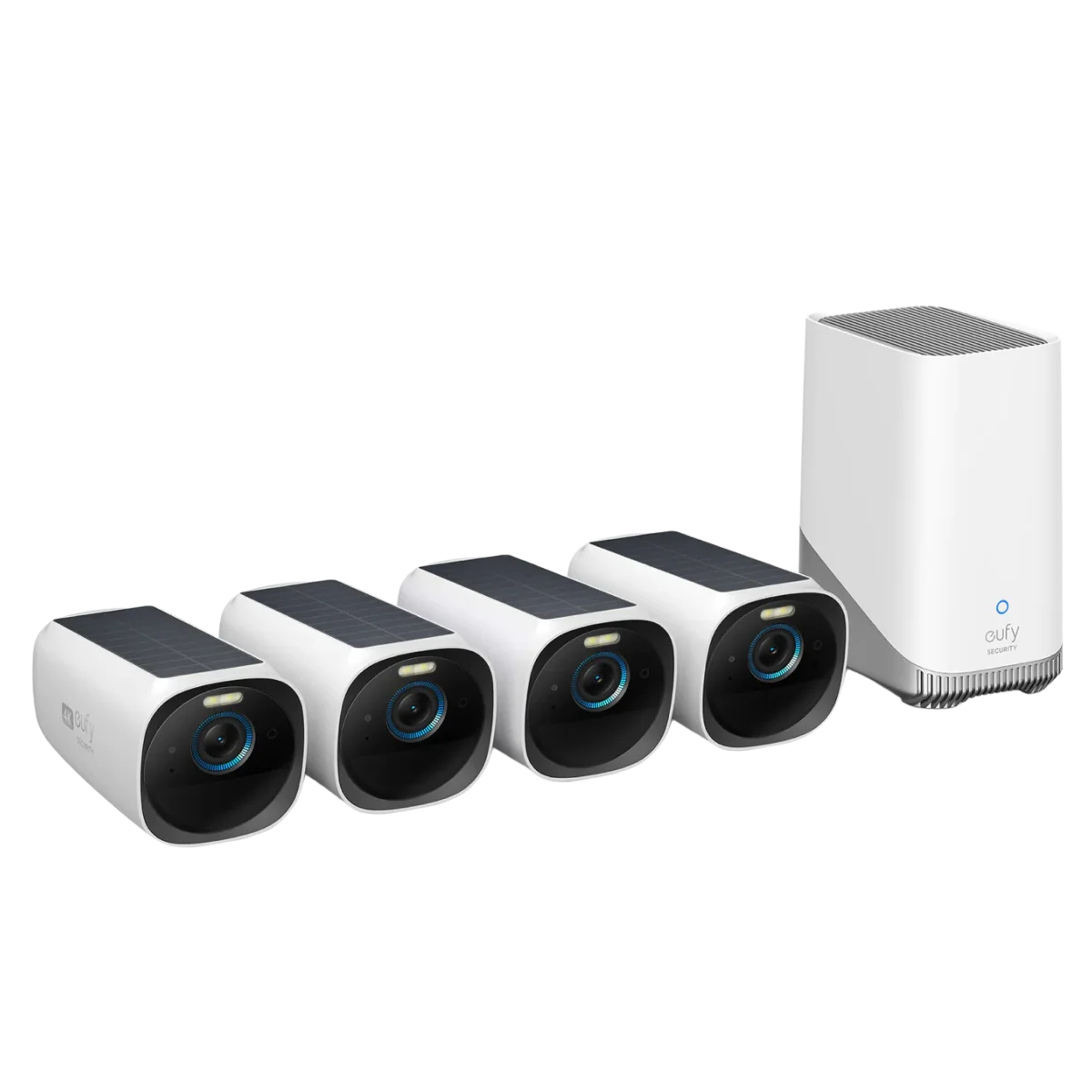 eufyCam S330 (eufyCam 3) Kit 2 Cámaras 4K con Panel Solar y HomeBase 3