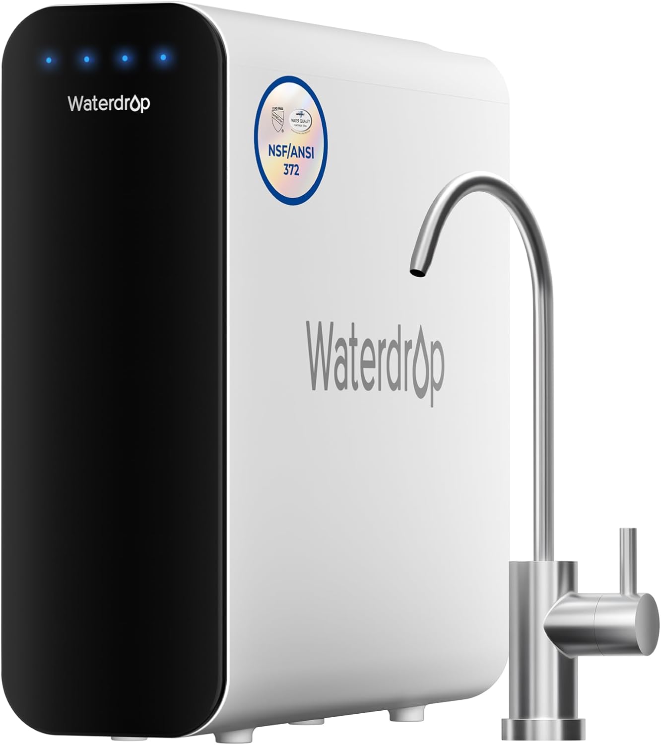 Fotografía técnica oficial de Frizzlife PD600 Ósmosis Inversa de Flujo Directo 600 GPD con Medidor TDS Integrado - Vista frontal con fondo neutro