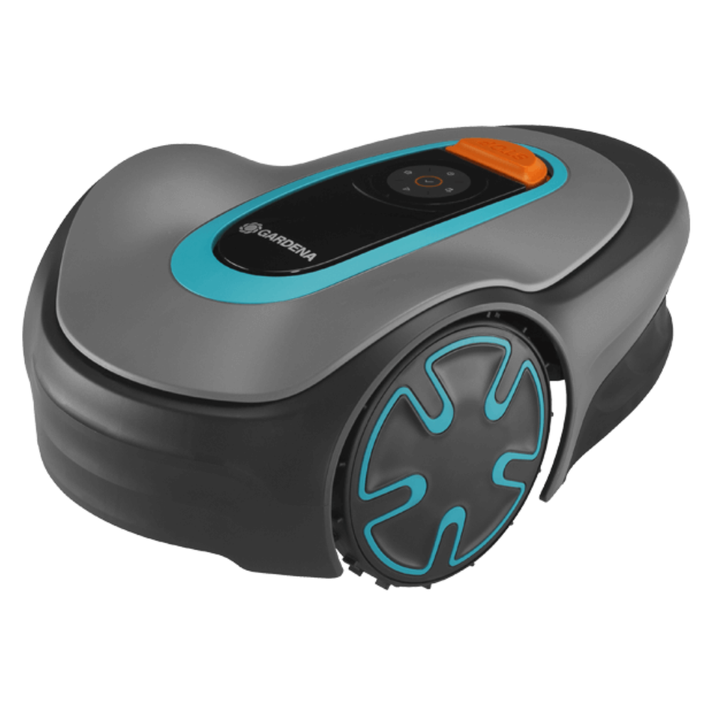 Ver especificaciones técnicas y precio actualizado de GARDENA smart SILENO minimo 500 Robot Cortacésped Autónomo con SensorCut y Modo Silencioso Fotografía técnica oficial de GARDENA smart SILENO minimo 500 Robot Cortacésped Autónomo con SensorCut y Modo Silencioso - Vista frontal con fondo neutro