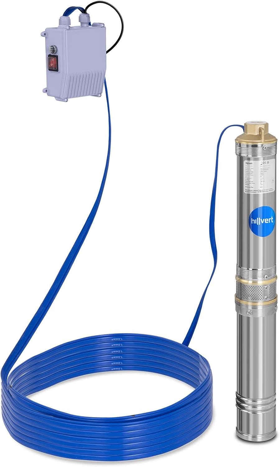 Hillvert Bomba Sumergible de Pozo Profundo 6.000 L/h en Amazon.es