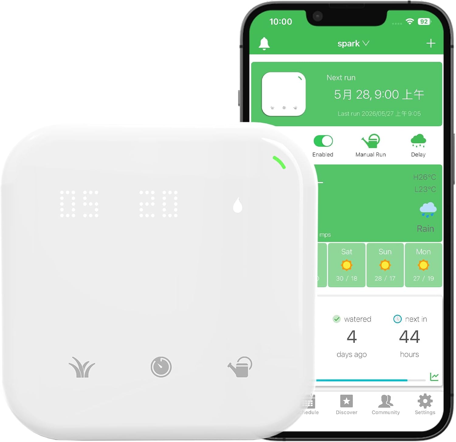 Ver especificaciones técnicas y precio actualizado de Hunter Hydrawise Pro-HC Programador de Riego Profesional con Pantalla Táctil y WiFi Fotografía técnica oficial de Hunter Hydrawise Pro-HC Programador de Riego Profesional con Pantalla Táctil y WiFi - Vista frontal con fondo neutro