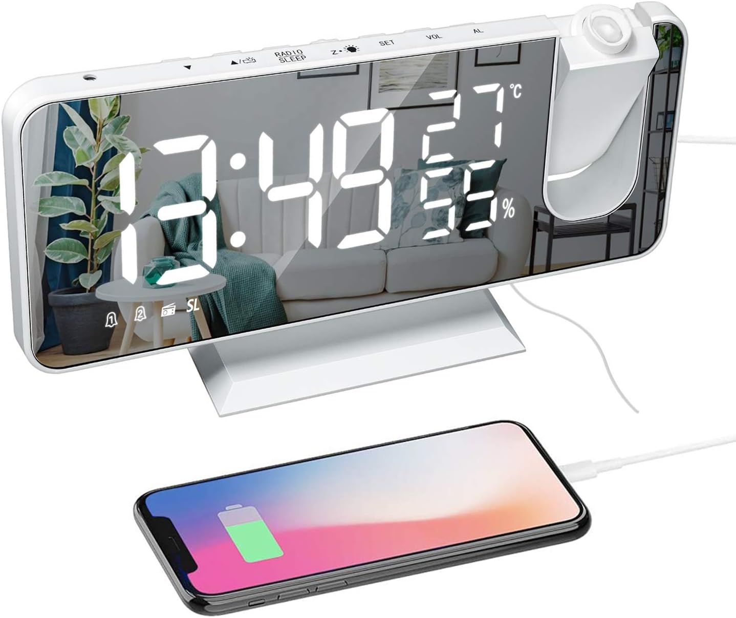 Ver especificaciones técnicas y precio actualizado de Lumie Bodyclock Shine 300 Lámpara de Terapia de Luz y Despertador de Amanecer con Radio Fotografía técnica oficial de Lumie Bodyclock Shine 300 Lámpara de Terapia de Luz y Despertador de Amanecer con Radio - Vista frontal con fondo neutro