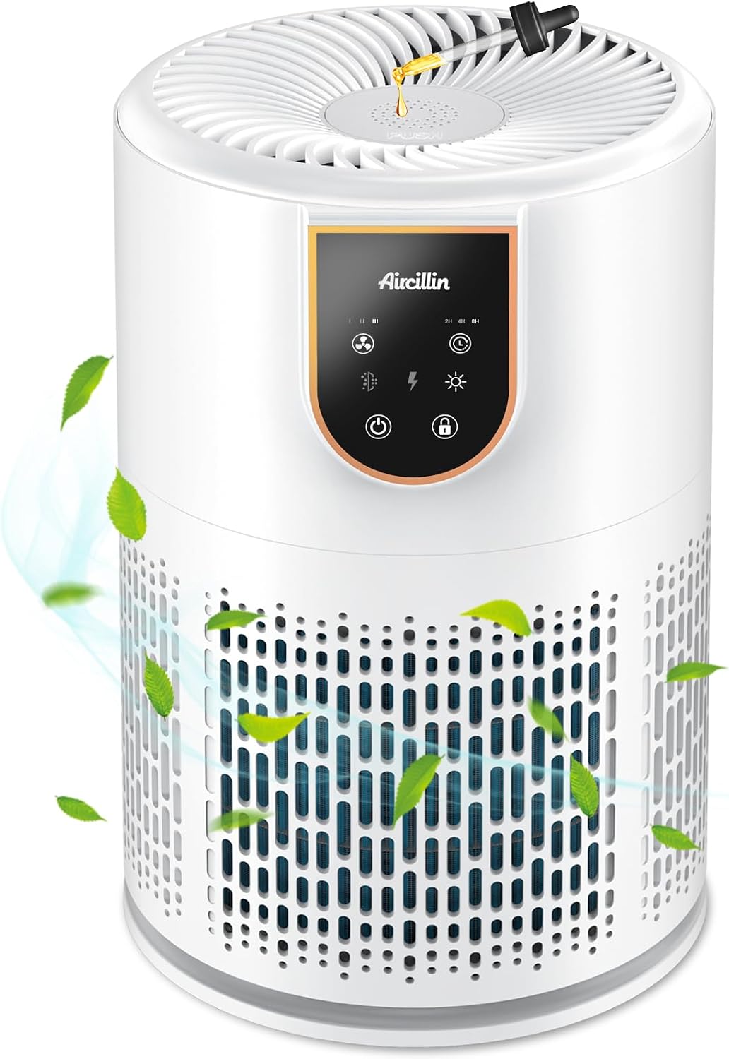 Fotografía técnica oficial de Philips Serie 1000i Purificador de Aire Conectado con Filtración NanoProtect HEPA - Vista frontal con fondo neutro