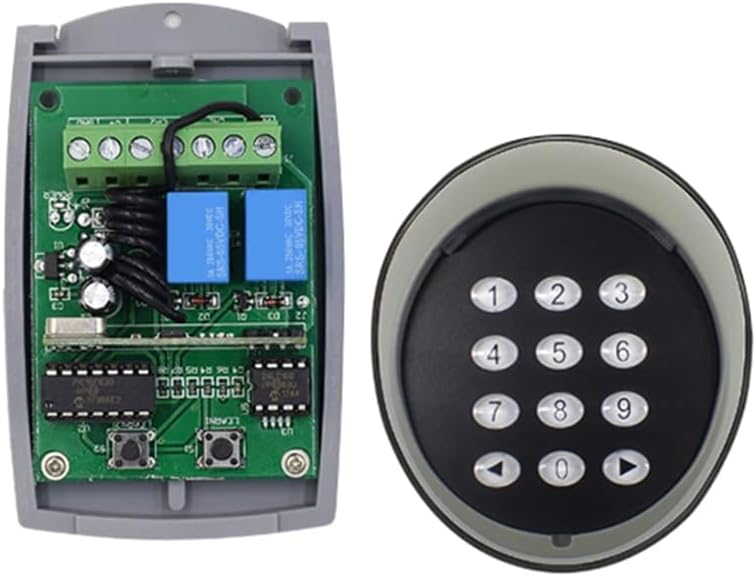 Fotografía técnica oficial de Teclado Numérico Inalámbrico de Exterior con Código PIN para Cancelas de Finca - Vista frontal con fondo neutro
