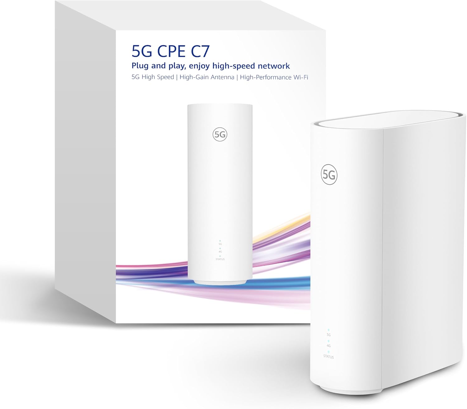 Fotografía técnica oficial de Teltonika RUTX50 Router 5G Industrial Doble SIM con WiFi Wave-2 y Gigabit Ethernet - Vista frontal con fondo neutro
